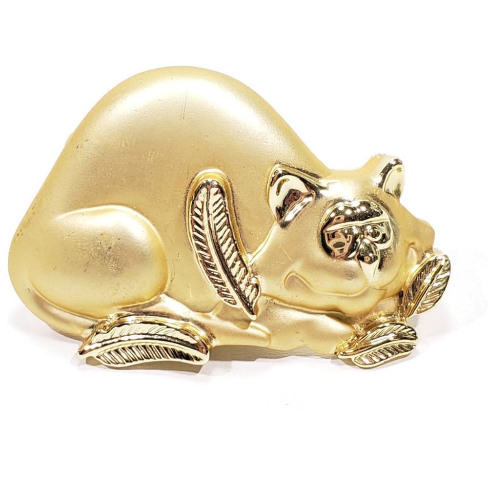 AJC Fat Cat Brooch Vintage